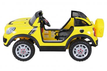 Kinder Elektroauto BMW Mini Beachcomber XXL Lizenziert 2 Personen Gelb - Elektro Auto Elektroauto Kinderauto